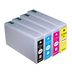 Epson sampack med 4 styk T7901-2-3-4. Erstatter Epson T7901,2,3,4. indeholder 100 ML.