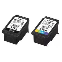 Canon Sampack med 1x pg 575XL BK og 1x cl 576XL CMY originale blkpatron indeholder IALT 27,6ml.