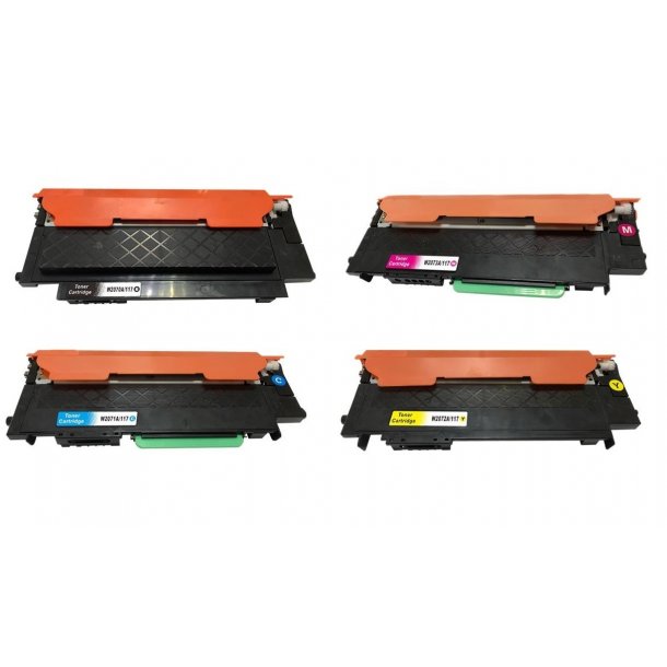 Hp 117A/W2070-1-2-3A Sampack med 4 styk LaserToner printer 3100 sider v/5%.