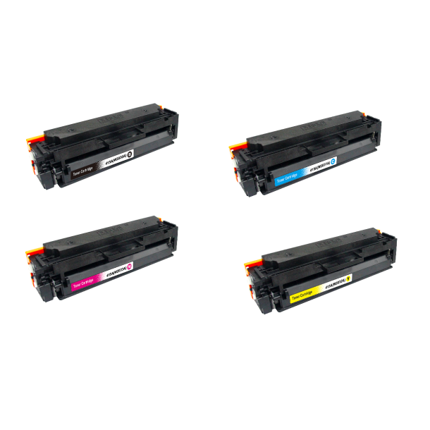 Sampack med 4styk Hp 415A/W2030-1-2-3A lasertoner er Kompatibel med Hp Original 415A.