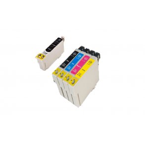 Epson Sampack med 2x 711 og 1x 712,713,714. Erstatter Epson T0711,12,13,14 indeholder 70 ml.