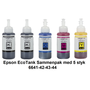 velstand variabel Tilstedeværelse Epson T6641-42-43-44 Sammenpak med 4 styk kompatibel Blækrefill Indeholder  400ml. - Epson blækpatroner - kompatibel ink