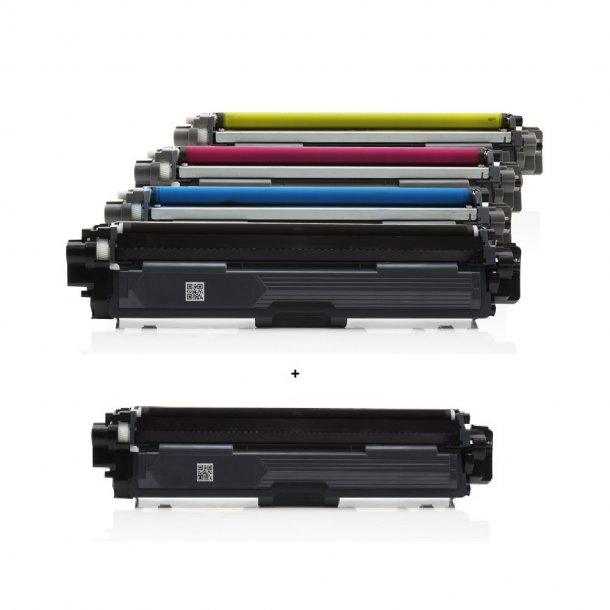 Brother Sampack med 2x TN 241BK 1x TN 245C-M-Y Kompatibel med Brother printer 11600 v/5%.