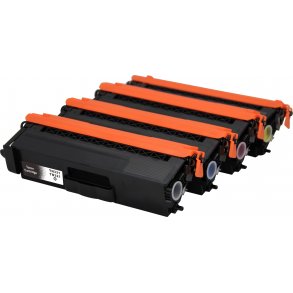 Sammenpak med 4 styk TN 331/321 BK-CMY Kompatibel med Brother TN 331/321 med 7000 sider v/ 5%.