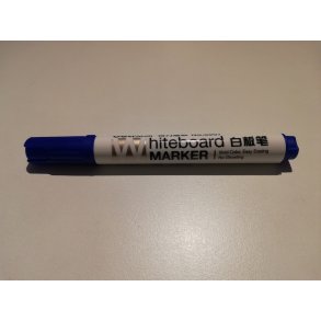 whiteboard marker i Bl Stregbredden varierer fra 1-3 mm.