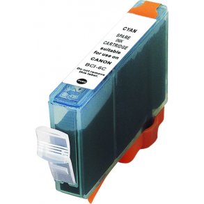 Canon BCI 6 C. Kompatibel blkpatron indholder 14 ml.